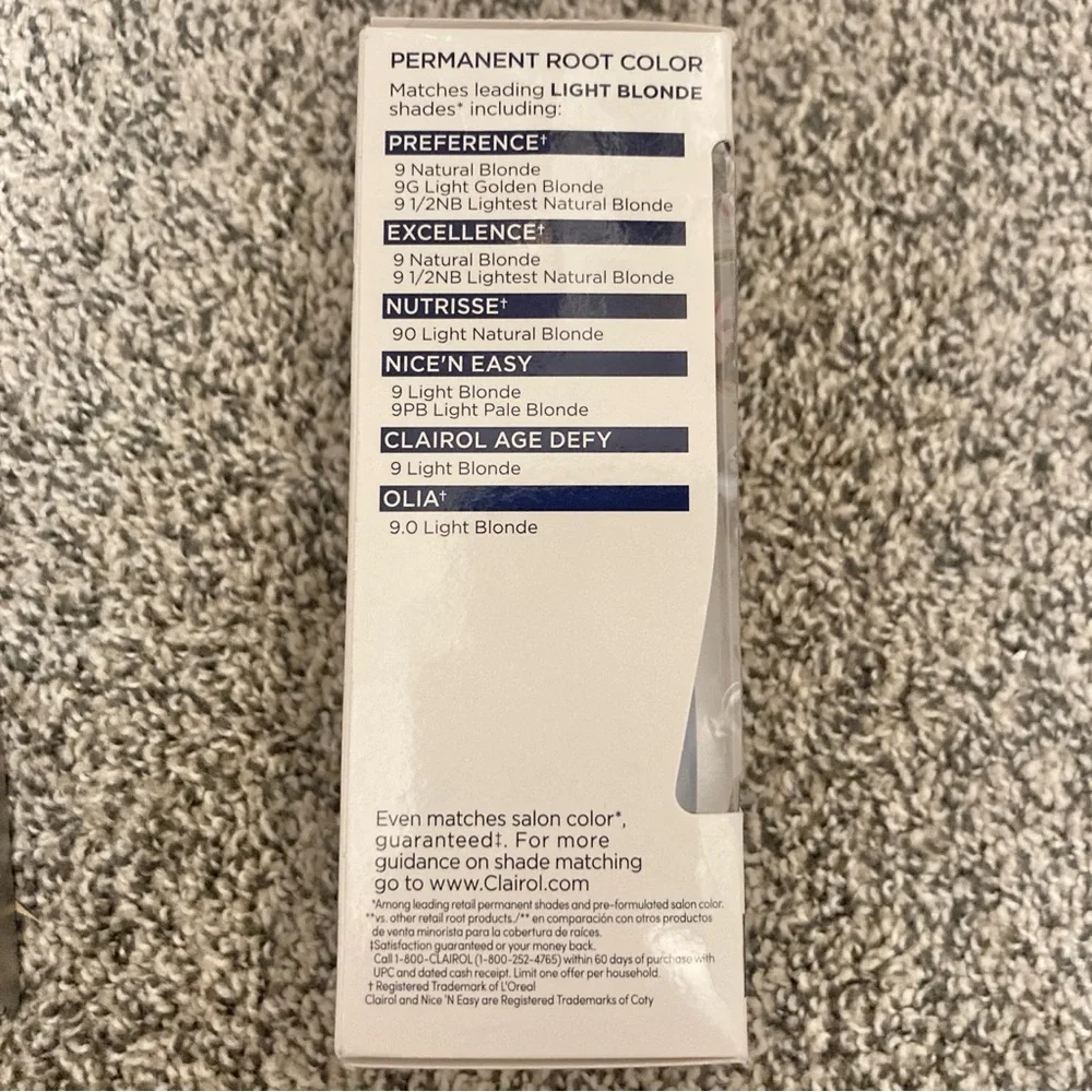 Clairol Root Touch-Up Hair Dye Color Kit 9 Matches Light Blonde Shades Permanent